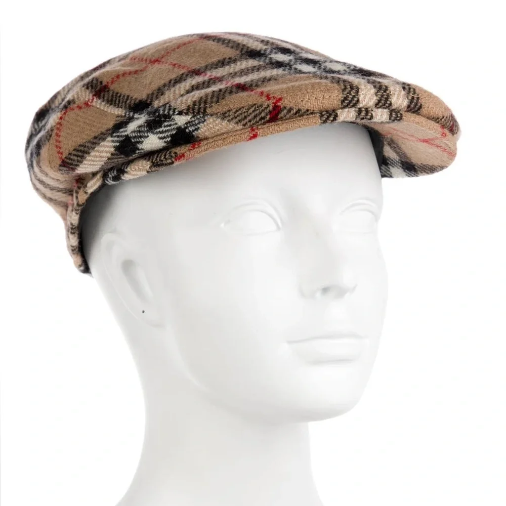Burberry wool Nova Check cap S